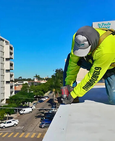 Our roofing crew at work