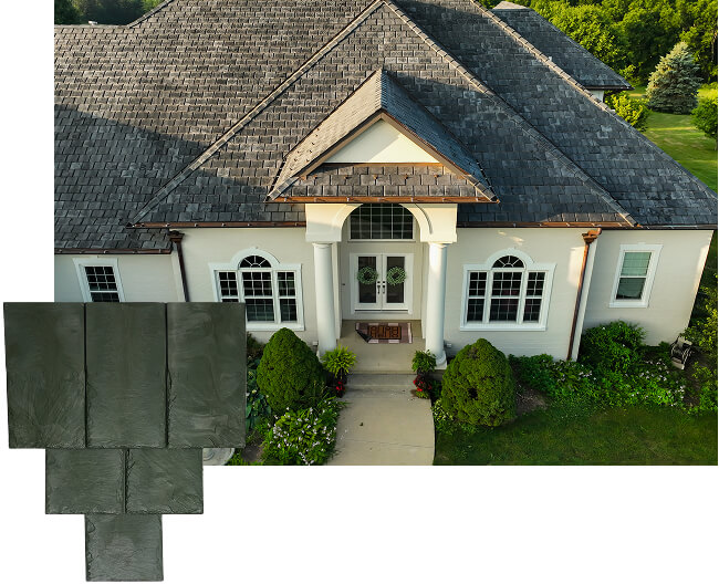 Durable brava synthetic roof tiles